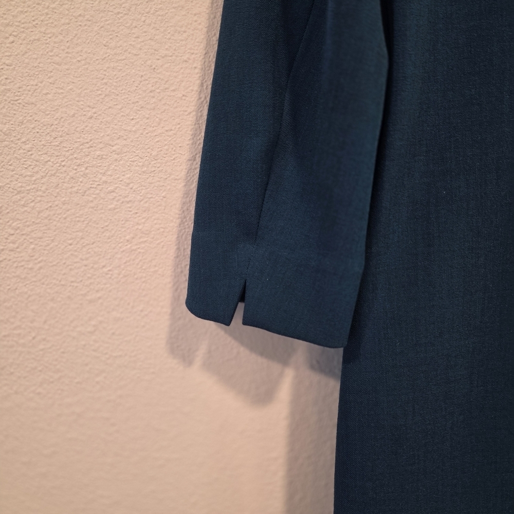 MM LaFleur Etsuko Deep Teal Midi Sheath Dress - Picture 7 of 8